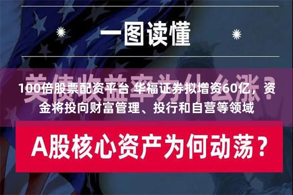 100倍股票配资平台 华福证券拟增资60亿，资金将投向财富管理、投行和自营等领域