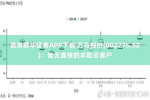 香港联华证券APP下载 万马股份(002276.SZ)：暂无直接的车路云客户