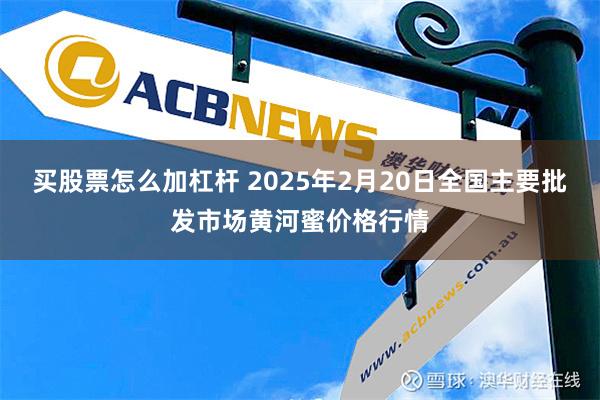 买股票怎么加杠杆 2025年2月20日全国主要批发市场黄河蜜价格行情